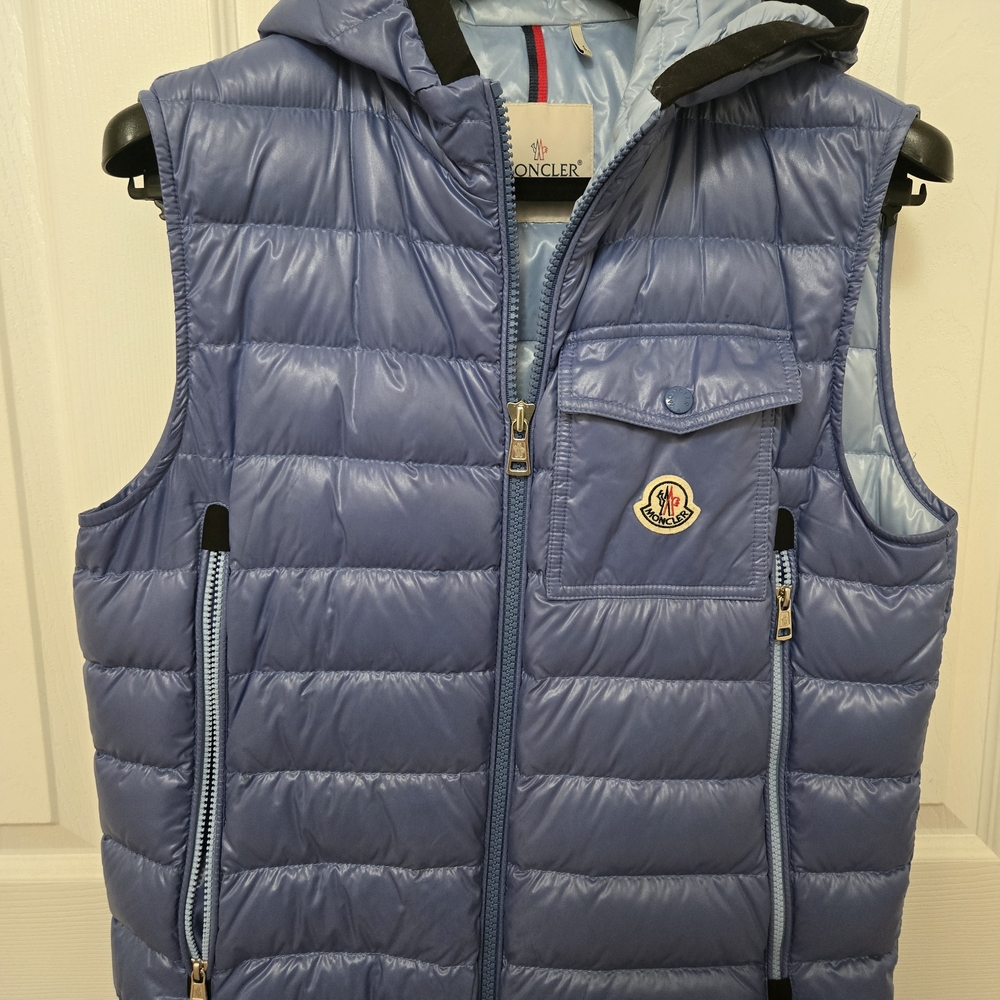 Moncler Blue Puffer Vest